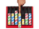 Mattel Gra Uno Quatro - strategiczna, rodzinna z kolorowymi płytkami GR0914