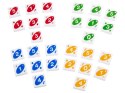 Mattel Gra Uno Quatro - strategiczna, rodzinna z kolorowymi płytkami GR0914
