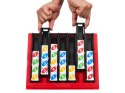 Mattel Gra Uno Quatro - strategiczna, rodzinna z kolorowymi płytkami GR0914