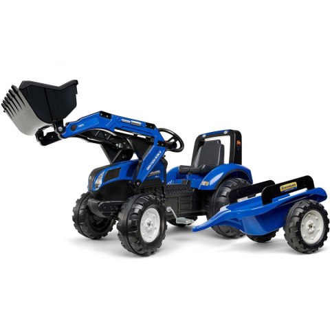 New Holland Traktor na pedały z przyczepą i łyżką FALK