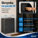 Skrzynka Na Paczki BITUXX M Zamykana Antracyt Box Na Przesyłki 54 cm