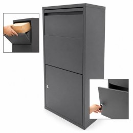 Skrzynka na Paczki BITUXX XL Antracyt Zamykana Box na Przesyłki 82 cm