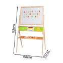 VIGA Duża Tablica Edukacyjna 2w1