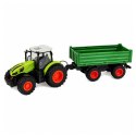 Traktor Rolniczy Z Przyczepą Wywrotką Zdalnie Sterowany RC Zielony 1:24