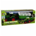 Traktor Rolniczy z Przyczepą Wywrotką Zdalnie Sterowany RC Światła 1:24