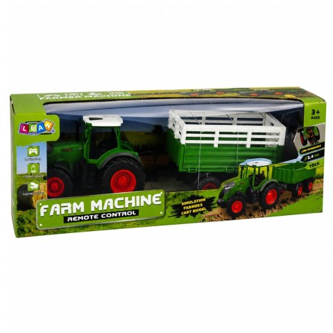 Traktor Rolniczy z Przyczepą Wywrotką Zdalnie Sterowany RC Światła 1:24