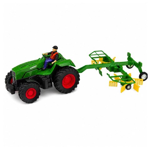 Traktor Rolniczy ze Zgrabiarką Rolnikiem Zdalnie Sterowany RC Światła 1:24
