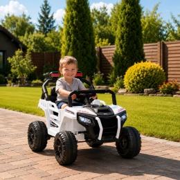 UTV1 R-sport BIAŁY Auto na akumulator Pilot Akumulator litowo-jonowy