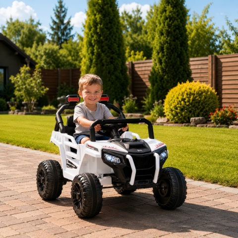 UTV1 R-sport BIAŁY Auto na akumulator Pilot Akumulator litowo-jonowy