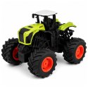 Wysoki Traktor Rolniczy Zdalnie Sterowany RC Zielony Światła Dźwięki 1:16