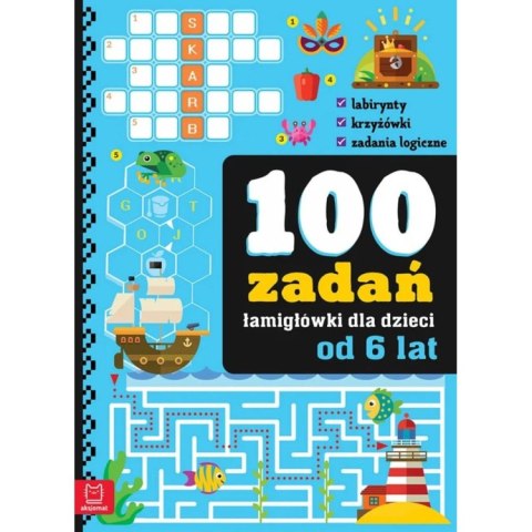 Aksjomat 100 zadań - łamigłówki dla dzieci od 6 lat KS1293