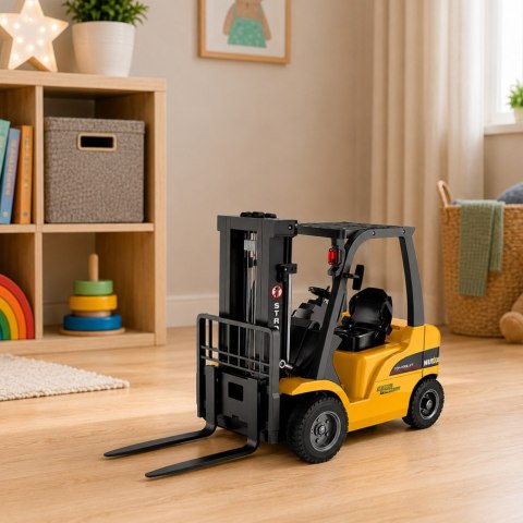 Duży Wózek Widłowy Zdalnie Sterowany RC Paleta Chwytak Huina 1577 1:14
