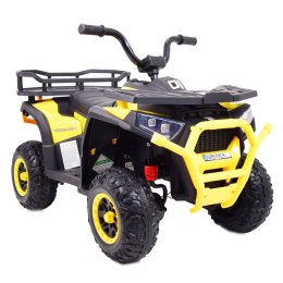 MEGA WIELKI QUAD, AMORTYZATORY, MIĘKKIE KOŁA, PILOT, WOLNY START, 4x4 /XMX607