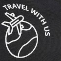 Torba podróżna sportowa bagaż podręczny do samolotu turystyczna czarna