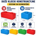WOOPIE Klocki Konstrukcyjne Zestaw z Samochodzikiem 43 el.