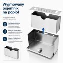 Popielniczka naścienna Popielnica ze stali inox na klucz BITUXX 20cm