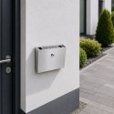 Popielniczka naścienna Popielnica ze stali inox na klucz BITUXX 20cm