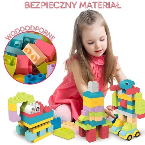 WOOPIE Klocki Konstrukcyjne 3D Sześciany 86 el.