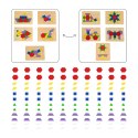 Drewniana Mozaika Geometryczna Viga Toys Układanka Logiczna Klocki 148 el