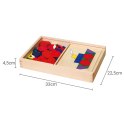 Drewniana Mozaika Geometryczna Viga Toys Układanka Logiczna Klocki 148 el