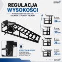 Bituxx 2x hydrauliczne najazdy samochodowe 2000 kg z podnośnikiem rampy serwisowe do auta