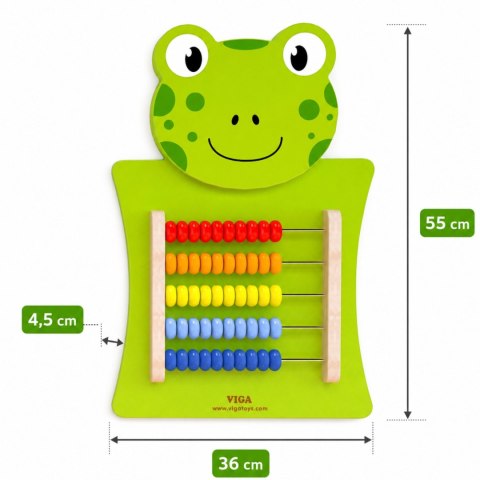 Drewniane Liczydło edukacyjne Żabka Viga Toys
