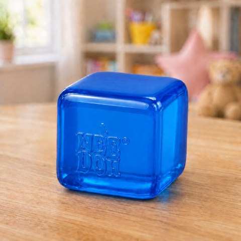 Gniotek Antystresowy Elastyczna Kostka Lodu Ice Cube Squishy Niebieska 5cm