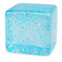 Gniotek Antystresowy Elastyczna Kostka Lodu Ice Cube Squishy Z Brokatem 5cm