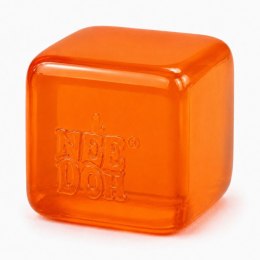 Gniotek Antystresowy Kostka Lodu Ice Cube Squishy Pomarańczowa 5 cm