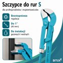 Klucz szwed nastawny do rur typ S1 Hydrauliczny czerwony Bituxx solidny