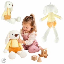 Maskotka pluszak przytulanka królik w żółtych spodenkach 70 cm