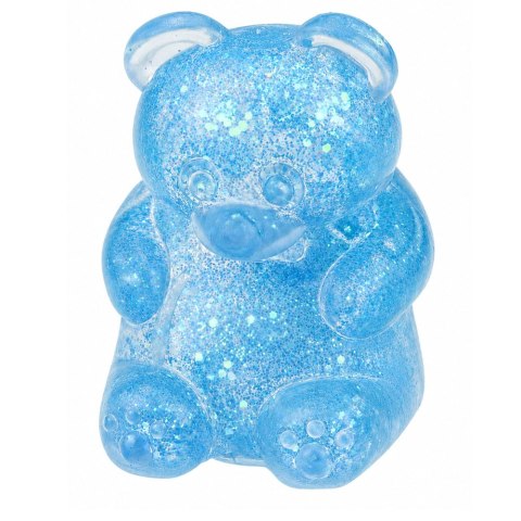 Świecący Gniotek Miś Brokatowy LED Squishy Antystresowy 6,5 cm