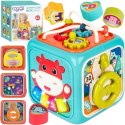WOOPIE Kostka Sensoryczna Edukacyjna Montessori Sorter 6w1