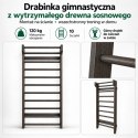 Drabinka gimnastyczna czarna sportowa dzieci dorośli