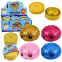 Gniotek Pierożek Dumpling Pieróg Elastyczny Brokatowy Squishy Pudełko 8.5cm