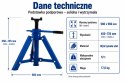 Podstawka podporowa 12T 450-725 mm stojak pod samochód warsztatowy do aut