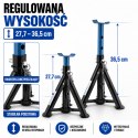 Podstawki Samochodowe 2x 2000 kg BITUXX - Kobyłki Warsztatowe Regulowane Składane