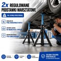 Podstawki Samochodowe 2x 2000 kg BITUXX - Kobyłki Warsztatowe Regulowane Składane