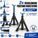 Podstawki Samochodowe 2x 2000 kg BITUXX - Kobyłki Warsztatowe Regulowane Składane