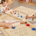 VIGA Drewniana gra zręcznościowa 4w1 Hokej stołowy Curling Bowling Ludo