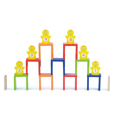VIGA Drewniany Tor Domino 122 el.