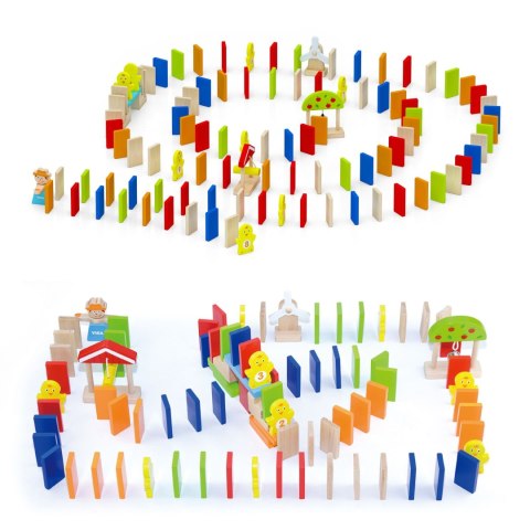 VIGA Drewniany Tor Domino 122 el.
