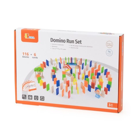 VIGA Drewniany Tor Domino 122 el.
