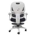 Krzesło do biurka dla dziecka fotel ergonomiczny obrotowy regulowany szary