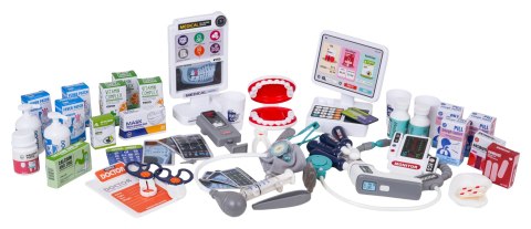 MEGA Zestaw Małego Lekarza Niebieski 77el.