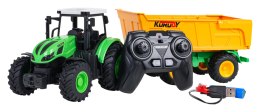 Traktor z Otwieraną Żółtą Naczepą R/C 1:24