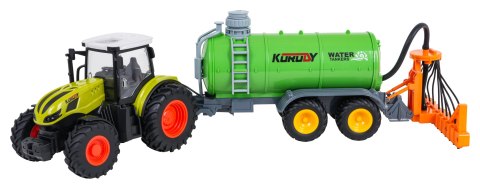 Traktor z Zielonym Beczkowozem R/C 1:24