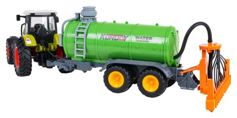Traktor z Zielonym Beczkowozem R/C 1:24