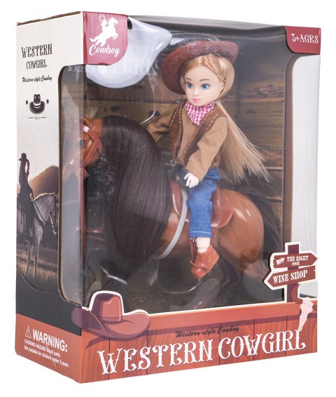 Brązowy Kucyk z Kowbojką
