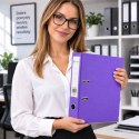 Segregator Na Dokumenty A4/80mm Okucie Mechanizm Dźwigniowy Purpurowy